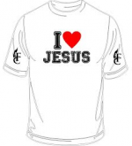 Camiseta I Love Jesus - TAM.P/M/G  Cód. CLDP01